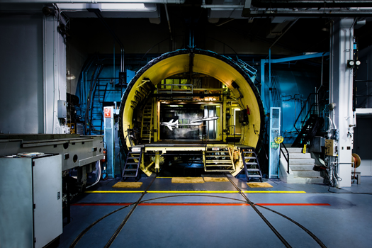 The Calspan trans-sonic wind tunnel is located near the Buffalo-Niagara International airport. Calspan gave NIMAC a tour of the facilities.(Image courtesy of Calspan)