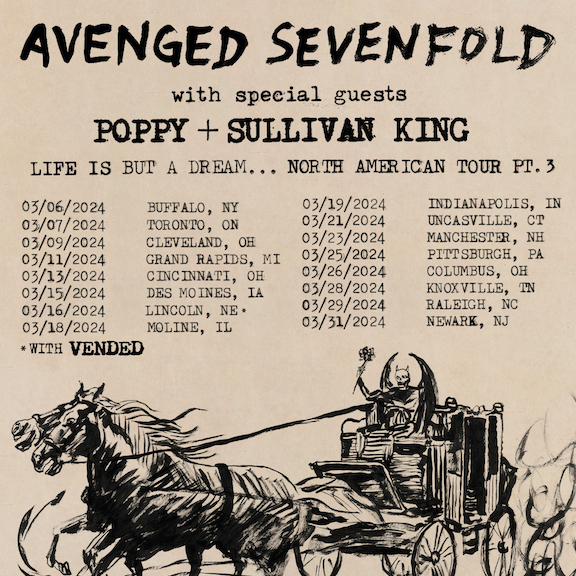 Avenged Sevenfold Tour Dates 2024 Schedule Livia Queenie