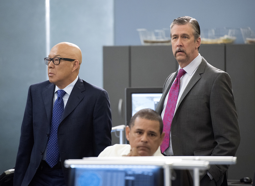 Alan Ruck, left, guest stars Monday on 