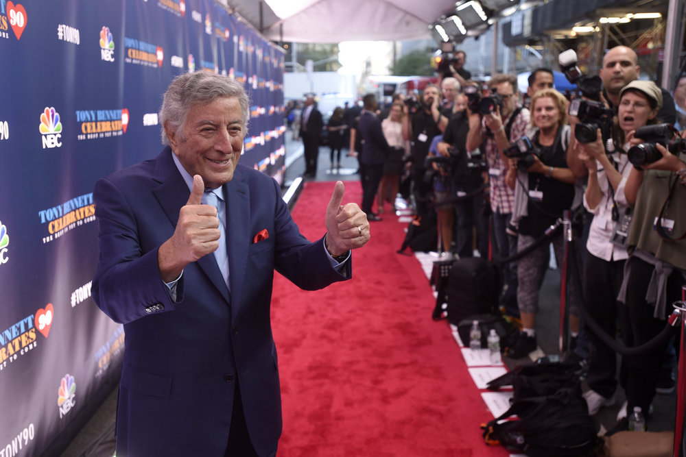 NBC presents `Tony Bennett Celebrates 90: The Best Is Yet To Come` at 9 p.m. Tuesday, Dec. 20. Bennett is pictured on the red carpet. (NBC Photo by Peter Kramer) The singer performs in Buffalo on Dec. 17.