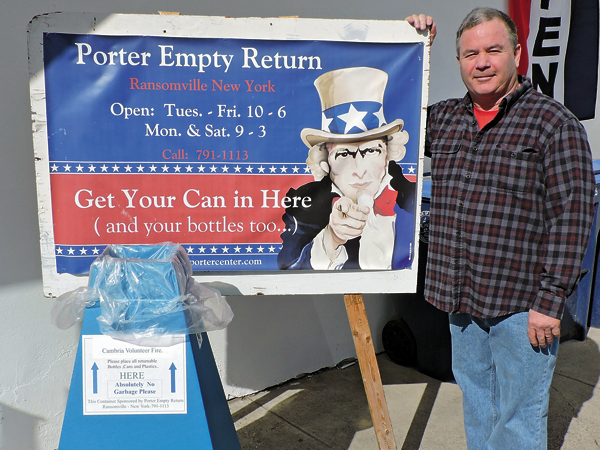 Doug Adamson of the Porter Empty return Center. 