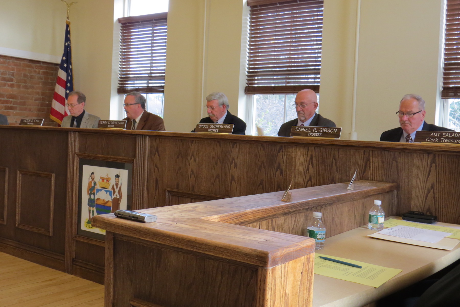 The Village of Lewiston Board of Trustees met Monday inside a new boardroom.