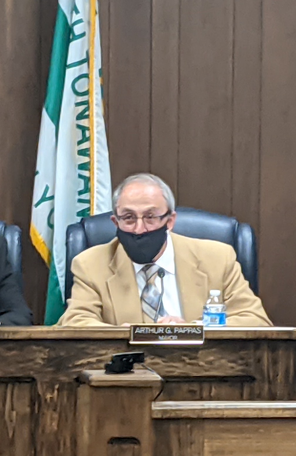 Retiring North Tonawanda Mayor Arthur G. Pappas discusses the city's struggles and success stories. (Photo by Mike DePietro)