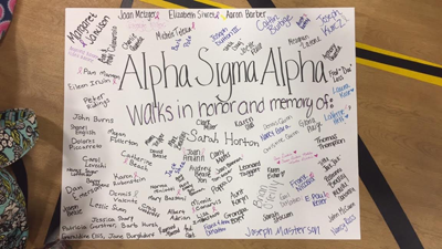 Alpha Sigma Alpha's poster.