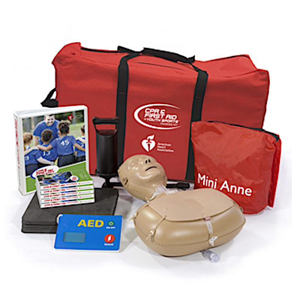 CPR & First Aid in Youth Sports training kit (American Heart Association graphic)