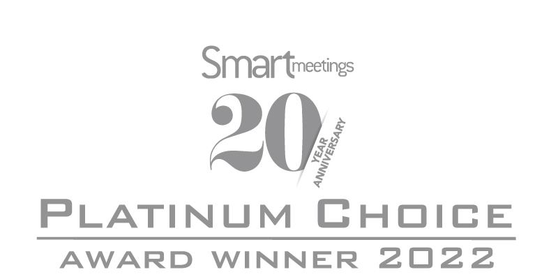 Smart Meetings Magazine Platinum Choice Award logo provided by Destination Niagara USA.