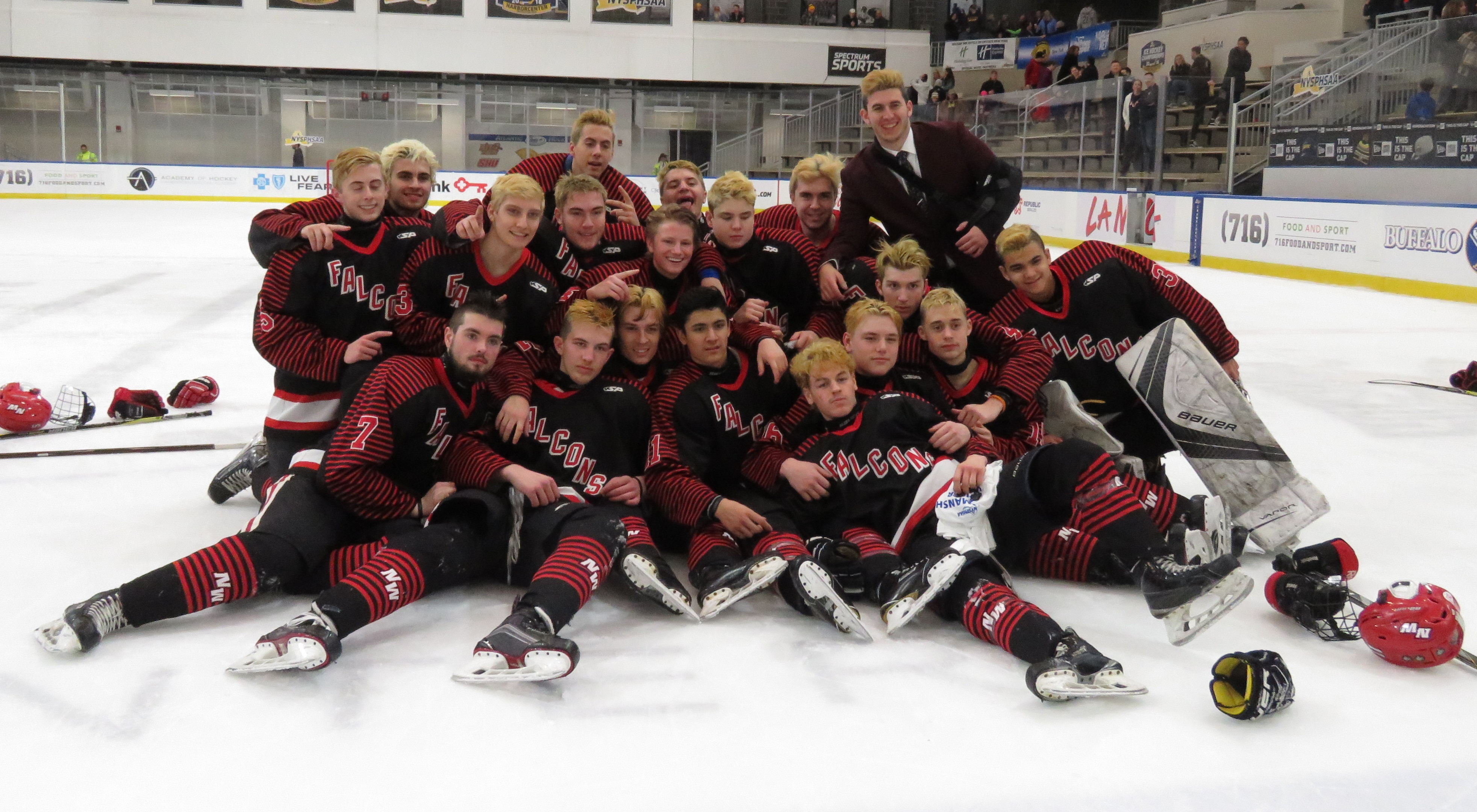 HS Hockey: Falcons cruise to state title game