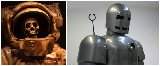 Brandon Vickerd's `Dead Astronaut` and `He was turned to steel...` will be on display at Hallwalls as part of its `Tales to Astonish` exhibition. (photos courtesy of Hallwalls)