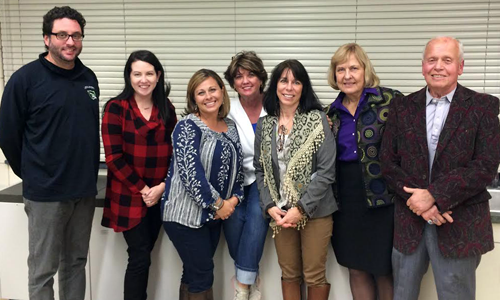 Susan Gentile stands with Lewiston Porter teachers who have also received the grant. Susan Gentile stands with Lewiston Porter teachers who have also received the grant.