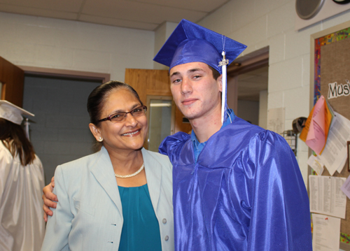 Shown is Dr. Sushma Sztorc with Dillon Leveille of Niagara-Wheatfield.