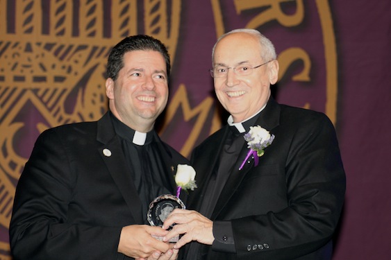 Father Maher, left, and Father Levesque.