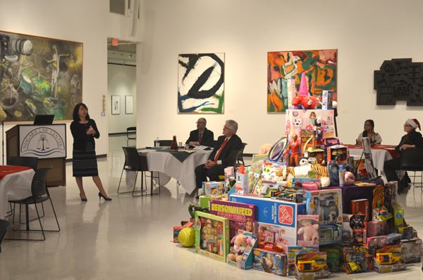HoganWillig attorney Linda Grear speaks during last year's legal seminar and holiday toy drive coordinated by Niagara University's Continuing Legal Education program.