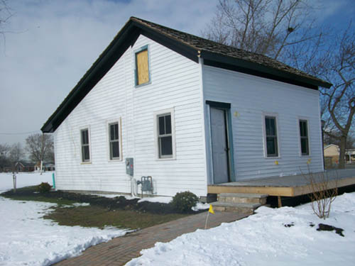 The outside of the Piper Law Office Welcome Center, which continues to be renovated en route to a spring grand opening. 